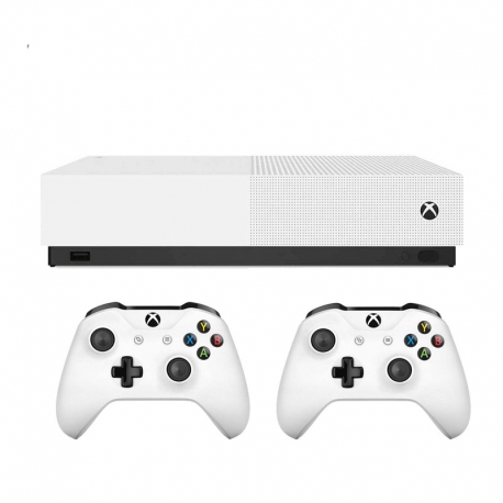 کنسول بازی مايکروسافت مدل Xbox One S all digital به همراه بازی 1 ترابایت دو دسته